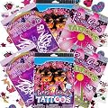 Over 50 Asstd. Tattoos - Girls Theme