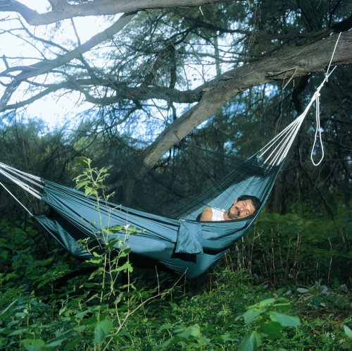 Amazonas AZ-1030200 Moskito-Traveller H&auml;ngematte, Belastbarkeit 100kg, Liegefl&auml;sche 220 x 140cm