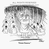 'Human Resources' Cartoon print by Peter Steiner, Published in The New Yorker on 4/10/1995