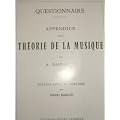 Questionnaire - Appendice de la th�orie de la musique
