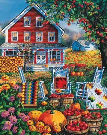 616C5Q6GR1L Autumn Quilts Jigsaw Puzzle 1000pc