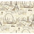 Novelty Euro Scenic - Cream/ Brown/ Gold (27")