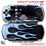 Metal Flames Blue WraptorSkinz Skin and Screen Protector Kit fits Sony PSP  ....