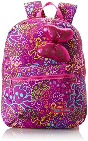 COPCORP Little Girls'  Pink Cookie Print Backpack, Purple, One Size