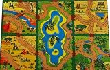 Toy - Giant Wild Animal Safari Playmat (150x100cm) - superb habitats for all your toy animals!