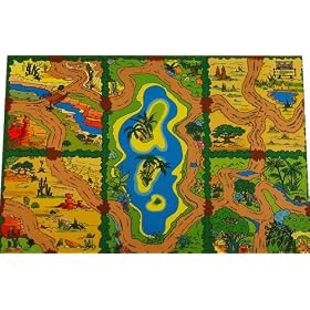 Giant Wild Animal Safari Playmat (150x100cm) - superb habitats for all your toy animals!