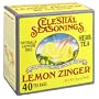 Celestial Seasonings Herb Tea, Lemon Zinger, Tea Bags, 40-Count Boxes (Pack of 6)