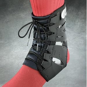 Click here to buy Swede-O Tarsal Lok Ankle Brace with built-in stabilizer, Black.