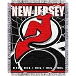 New Jersey Devils NHL Triple Woven Jacquard Throw (019 Series) (48x60")"
