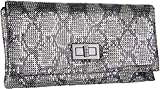 IMAGE OF BCBG Women's Mesh MEA231EN Clutch,Silver,One Size
