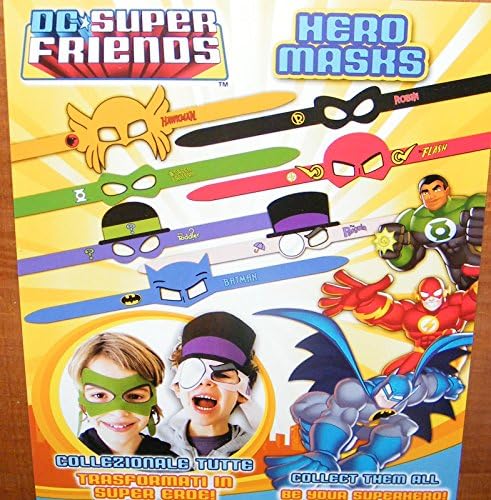 DC Batman Justice League Hero and Villains Masks Toys Party Favors Halloween Costume Accessories Set of 7