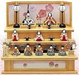 ひな人形 真多呂 作 木目込 雛人形 古今段飾り 秀花雛10人飾り