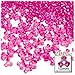 The Crafts Outlet 1,000pc Plastic Transparent Tribeads 10mm Hot Pink Beads