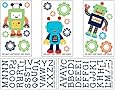 NoJo Baby Bots Wall Decals