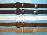 Fabric Elastic Stretch Belt: Great Price! (Navy Medium)