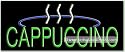 Cappuccino, Logo Neon Sign (13"H x 32"L x 3"D)