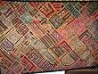 Wall Hanging-Kutch Embroidery Pink Vantage Sari Tapestry India 78"