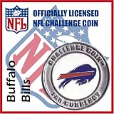 Buffalo Bills NFL Football Helmet Challenge Coin Poker Card Guard with Air Tite Holder