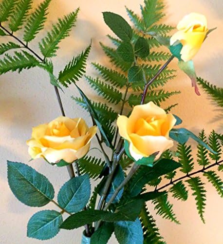 Yellow Rose Arrangements, Spring Rose Arrangements, Spring Decor, Rustic Golden Yellow and Green Arrangements, Rose Bottle Arrangements, Golden Yellow Roses, Easter Roses,