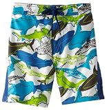 Kitestrings Boys 2-7 Shark Microfiber Swim Trunk