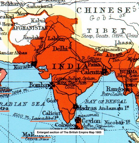 British Empire Map 1905