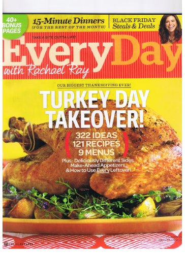 Every Day  Rachael Ray Magazine Nov. 2011 Turkey 