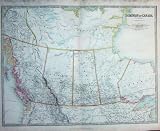 1914 GEOGRAPHY MAPS CANADA ONTARIO MANITOBA ALBERTA