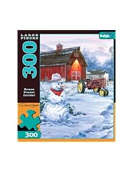 Large Size Hautman Brothers: Country Snowman 300 Pieces Jigsaw Puzzle