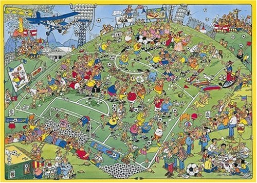 Childrens Toyshop  Toys : Jumbo Puzzle - Jan van Haasteren - Goal (500 pieces)
