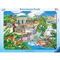 Ravensburger 06661 - Besuch im Zoo 30-48 Teile Rahmenpuzzle