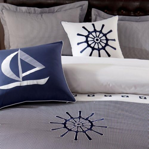 Fadfay Fashion Luxury Queen Size Bedding Set Christmas Bedding Embroidery Bedding Set Sailing Boat Bedding Holiday Bedding Sets