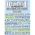 Outline Alphabets: 100 Complete Fonts (Lettering, Calligraphy, Typography)