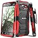 Evocel Galaxy J1 (2015) Case, [New Generation Series] Belt Clip Holster, Kickstand, & Dual Layer for Samsung Galaxy J1 (Model No J100) / J1 (2015 Release), Red (EVO-SAMJ1-XX03)