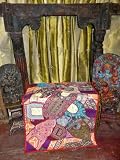 Vintage Art-pink,blue Beaded Beautiful Hand Embroidered Beaded Tapestry 60x40(purchaser of This Item Gets Matching Cushion Pair Free)