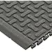 The Andersen Company 4401 Nitrile Rubber Comfort Flow Modular Corner Tile with Grit and Holes, 19-1/8" Length x 19-1/8" Width x 0.562" Thick, Black (Box of 4)