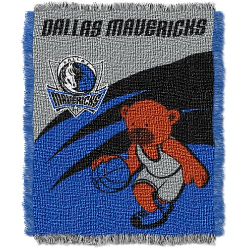 NBA Dallas Mavericks 36-Inch-by-46-Inch Woven Jacquard Baby Throw