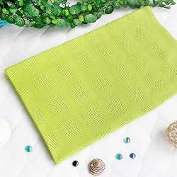 [Green] 100% Cotton Jacquard Weave Throw Blanket (50 by 59.8 inches)