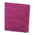 IKEA Teppich Langflor "Hampen" weicher und trittfreundlicher Langflorteppich in 80x80cm - ROSA