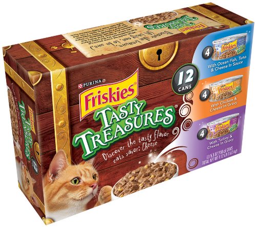 Image of Friskies Tasty Treasures Cat Food Variety Pack, 4.12-Pound (Pack of 2)