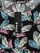Allegra K Woman Feather Pattern Tunic Peplum Top Black XL