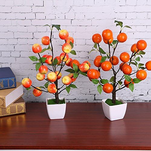 Simulation and medium fruit fruit tree bonsai home living room decoration ornaments（Apple）