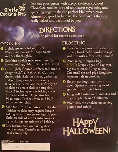 Crafty Cooking Kits Skeleton Chocolate Cookie Kit