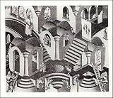 Concave And Convex - Artist: Mc Escher - Art Print Poster Size: 25.50 by 21.50 inches