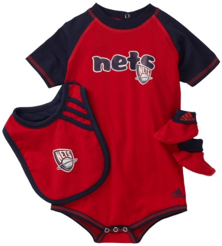 NBA Infant New Jersey Nets Boys Bib & Bootie Set - R228Syne (Multi, 18 Months)