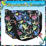 Hummingbirds Butterfly Butterflies Purse Shoulder Bag
