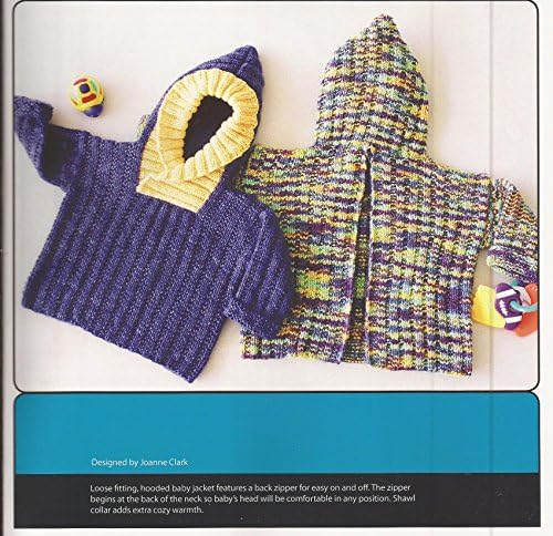 Back Zip Baby Jacket Fiber Trends Knitting Pattern CH-39 NB-15mos.