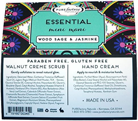 PUREfactory Naturals Essential Mini Mani Gift Set (Wood Sage & Jasmine)