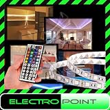 KOMPLETTSET: RGB LED STRIP LEISTE MIT RGB STEUERUNG 44 TASTEN FERNBEDIENUNG MIT NETZTEIL. LÄNGE: 1,5 METER.