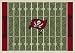 Tampa Bay Buccaneers 3' 10" x 5' 4" NFL Home Field Area Rug