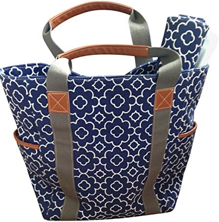 Baby Sonny Canvas Diaper Bag, Fashionable Nautical Print Design with Plenty of Internal & External Pockets, Includes Changing Mat.